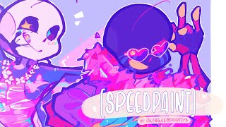 SPEEDPAINT   blingee800dtiys 【 UndertaleAu 】 [upl. by Nimzay351]