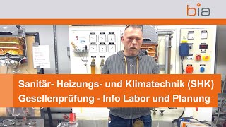 Sanitär Heizungs und Klimatechnik SHK Gesellenprüfung  Info Labor und Planung [upl. by Destinee]