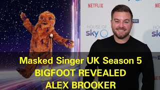 Masked Singer UK Season 5  Bigfoot Revealed  Alex Brooker [upl. by Ymot]