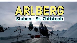 ARLBERG  Driving from Stuben to St Christoph am Arlberg Austria [upl. by Amahs782]