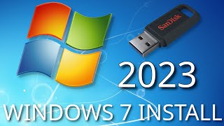 How to install windows 7 in 2023 [upl. by Morrie]