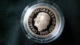 BRAND NEW  2025 Royal Mint Gold Proof Shield Sovereign [upl. by Keslie]