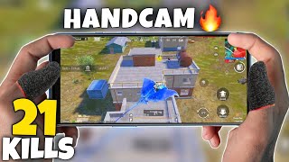 21 Kills HANDCAM 5 Fingers  Gyroscope 🔥  PUBG Mobile Gameplay [upl. by Annoyk]