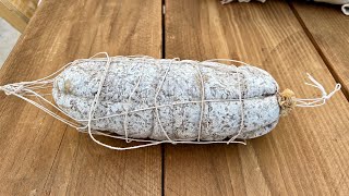 Homemade FINOCCHIONA salami  How to make Fennel Salami at home [upl. by Epolenep]