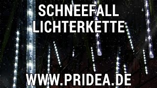 Schneefall Lichterkette mit 20 LED EffektRöhren  Simulierter Schneefall [upl. by Arahset]