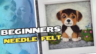 Want a CUTE Needle Felted Puppy Follow My Easy Steps Now [upl. by Kerril313]