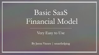 Startup 5Year SaaS Financial Model With 3 Statement Integration [upl. by Ursi]