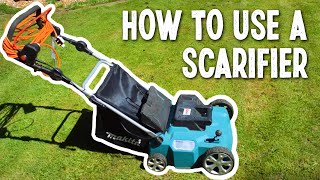 How to use a MAKITA UV3600 Scarifier [upl. by Lewellen]