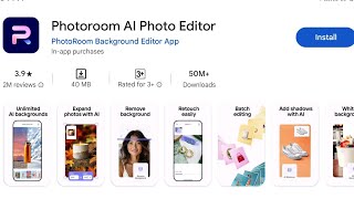 How to Install Photoroom ai photo editor  How to Download and Review Photoroom ai photo editor [upl. by Loydie16]