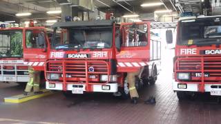 MFB Ultra Large Pumper 1 Turning Out to a Fire Indicator Panel Full Call [upl. by Aerdua]