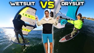 Wetsuit VS drysuit  How to stay warm in the winter [upl. by Guillema56]