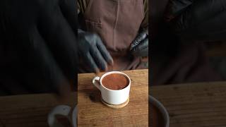 SIMON COLL 60 CACAO VANILLA HOT CHOCOLATE  シモンコール 60 カカオバニラホットチョコレート shorts ASMR chocolate [upl. by Llewoh]