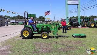 3038E Demonstration on Properly Weighting Your Tractor [upl. by Ehtyaf]