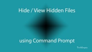 How to HideView Hidden Files using Command Prompt [upl. by Clint326]