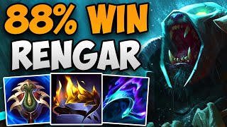 88 WIN RATE RENGAR DOMINATING S14  CHALLENGER RENGAR JUNGLE GAMEPLAY  Patch 141 S13 [upl. by Dugald]