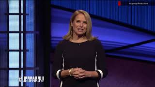 Jeopardy Katie Couric first day guest hosting March 8 2021 [upl. by Dominick]