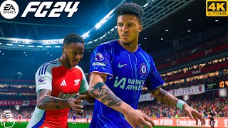 FC 24  Arsenal Vs Chelsea  Ft SanchoSterling  Premier League 2425 Full Match  4K HDR [upl. by Ydnac649]