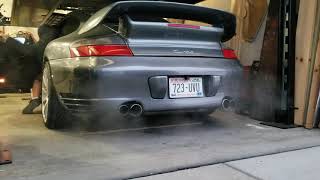 Porsche 996 Turbo Cold Start and Revs [upl. by Wandie117]