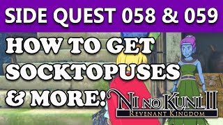 Ni No Kuni 2  Side Quest 58 amp 59  How To Get Socktopuses 058 059 The Best Seafood in Seatown [upl. by Ykciv587]