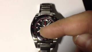 Seiko sportura Chronograph reset after battery replacement [upl. by Sachsse]