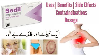 sedil tablet uses in urdu  cetirizine tablet  cetirizine dihydrochloride  sedil 10 mg tablet [upl. by Pollyanna]