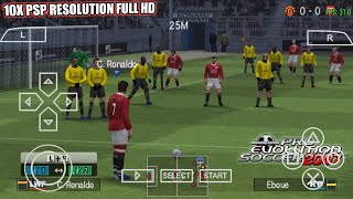 Keren  Coba Game Winning Eleven  Pro Evolution Soccer 2007 Setting Grafik 10X PSP Lebih HD [upl. by Ellebana]