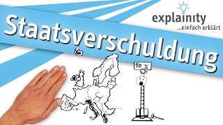 Staatsverschuldung einfach erklärt explainity® Erklärvideo [upl. by Rechaba688]