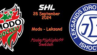 MODO VS LEKSAND  28 SEPTEMBER 2024  SHL  HIGHLIGHTS [upl. by Garaway]