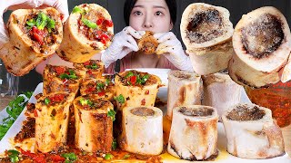 ASMR MUKBANG  극락의 맛 🥹 쏙쏙 빼먹는 우골수 amp 매운 우골수🔥 본매로우 먹방 SPICY BONE MARROW BONE MARROW 牛骨髓 TỦY XƯƠNG BÒ [upl. by Gaither444]