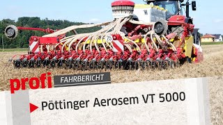 Pöttinger Aerosem VT 5000 Auf eigenen Rädern  profi Fahrbericht [upl. by Ev]