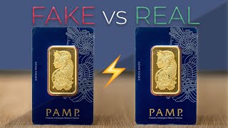 5 Ways to Spot a FAKE vs REAL Gold Bar PAMP Edition [upl. by Ruhtra]