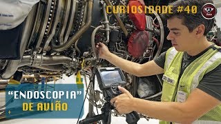 Exame de Avião Como o Mecânico Enxerga Dentro do Motor sem Abrir [upl. by Bogie]