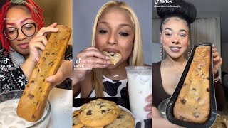 SUBWAY FOOT LONG COOKIE  COOKIES AND MILK TIKTOK MUKBANG ASMR  TIKTOK FOOD COMPILATION  LUNA ASMR [upl. by Yanej]