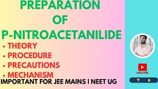 Preparation of para nitroacetanilide from acetanilide jeemains neetug class12chemistry [upl. by Akit915]