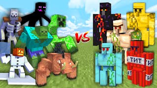 ALL MUTANTS vs ALL GOLEMS Minecraft Mob Battle [upl. by Chapland]