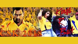 Iykki Berry  Kings Are Back  CSK Returns Anthem  CSK  IPL2018  Divo  Chennai Super Kings [upl. by Alfonzo620]