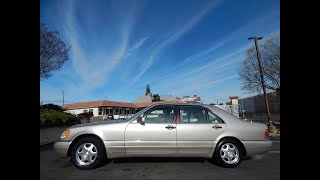 1999 Mercedes Benz W140 S320 LWD video overview and walk around review [upl. by Quartet]