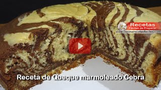 Receta de Queque marmoleado Cebra [upl. by Uhp216]