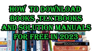 How To Download Any Book You Want [upl. by Atinaej]