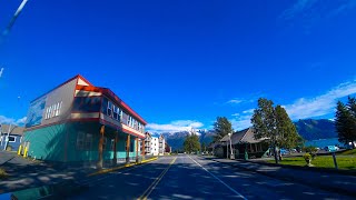 Alaska  Exit Glacier to Seward scenic drive 4k peak fall colors [upl. by Clite]