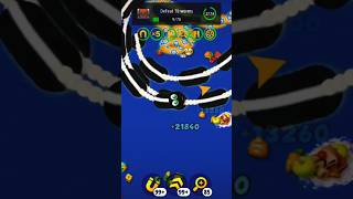 Wormszoneio shorts worms snake video pro skill gameplay Big Score 💪wormszone gaming snakegame [upl. by Arikat633]