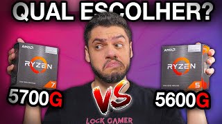 RYZEN 7 5700G vs RYZEN 5 5600G Qual melhor CUSTO x BENEFICÍO VEGA 7 vs VEGA 8 em GAMES compensa [upl. by Annam]