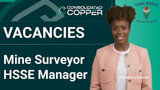 ⛏️🧷Vacancies Ongopolo Mining Limited Mine Surveyor HSSE Manager Closing Date 31 May 2024 [upl. by Follmer]