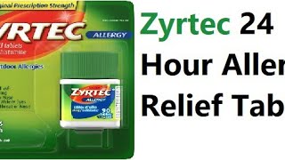 Zyrtec 24 Hour Allergy Relief Tablets [upl. by Betsy]