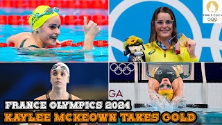 Swimming Kaylee McKeown Takes Gold in Thrilling Finish  Regan Smith Second [upl. by Dranrev736]