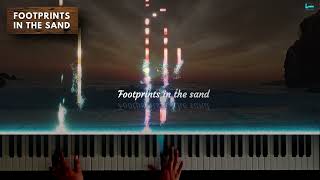 quotFootprints in the Sandquot PIANO Midi Melody Lyrics [upl. by Wynne]