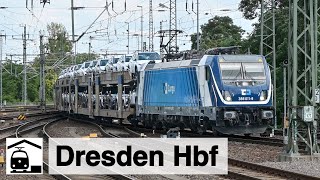 Bahnhofsbetrieb Dresden Hbf IC EC ICET  Regional und Güterverkehr [upl. by Audras]