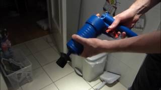 clear clogged up drain with air pressure it works [upl. by Welker]