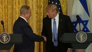 Watch Pres Trump and Israeli Prime Minister hold press conference [upl. by Atnuahs703]