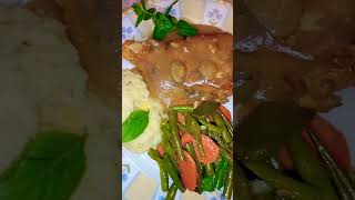 Chicken tarragon steak made at home youtubeshorts shorts shortsfeed food foodie shortvideo yt [upl. by Cadmarr]